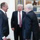 President Trump shares a laugh with Russian Foreign Minister Sergey Lavrov and Russian ambassador to the US Sergey Kislyak (Russian Foreign Ministry/ Flickr)